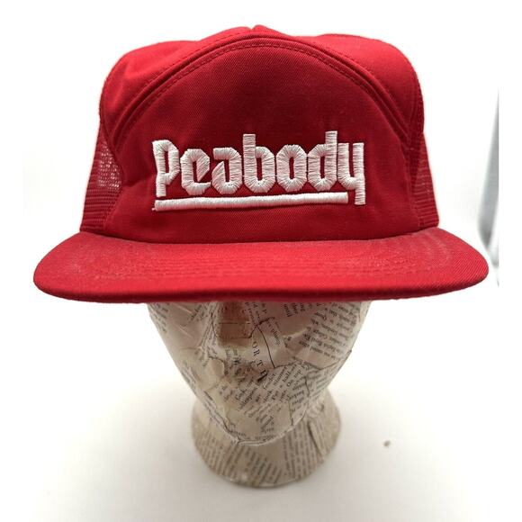 Vintage Peabody Coal Company Panel Trucker Hat Cap Lion Wear Made In USA - Picture 1 of 8